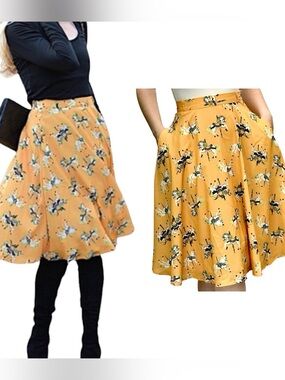 Modcloth Anthropologie Horse/Carousel Midi A-Line Skirt - Medium